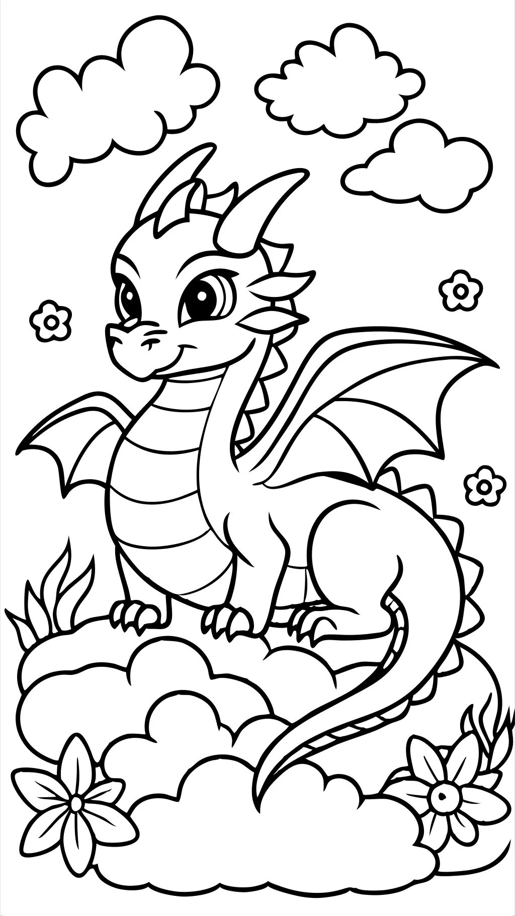 coloriages de dragon réalistes imprimables